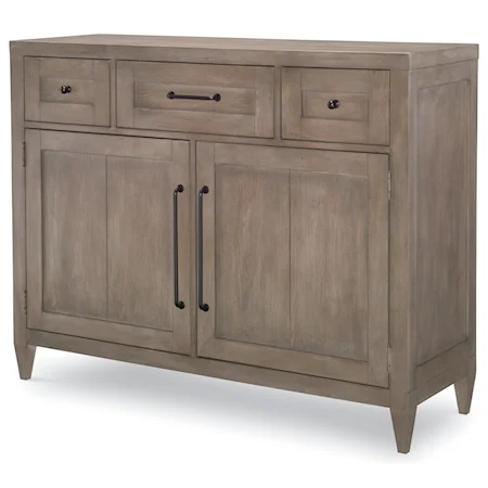 Contemporary 3-Drawer, 2-Door Credenza